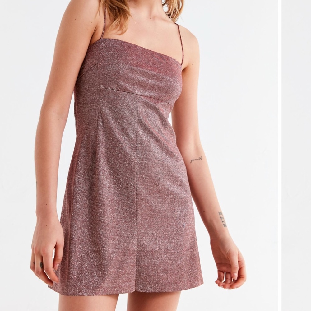 Sparkly, Pink, Mini Dress